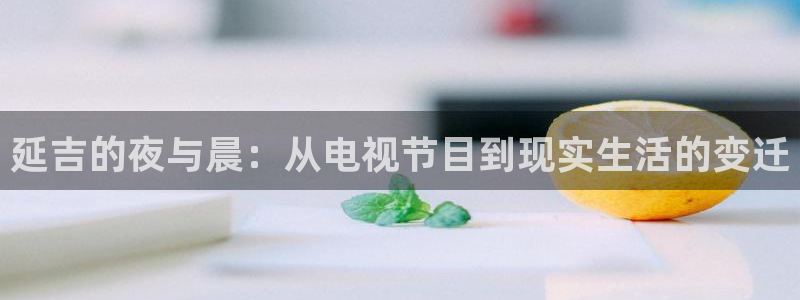 袋鼠直播jrs：延吉的夜与晨：从电视节目到现实生活的变迁